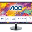 Monitor 23,6" AOC M2470SWH LED - Full HD 1080p
