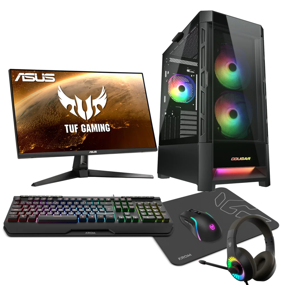 Epical-Q Pack Gaming GPlus61 Intel Core i7 12700F, 32GB, 1TB SSD, RTX 5060Ti 8 GB + Monitor 24" + Combo Gaming