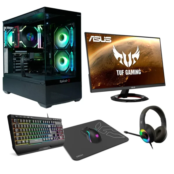 Epical-Q Pack Gaming Gplus104 AMD Ryzen 7 5700X, 32GB, 1TB NVME, RTX 5060 + Windows 11 Pro + Monitor 24" 165Hz + Combo Gaming Epical-Q Pack Gaming Gplus104 AMD Ryzen 7 5700X, 32GB, 1TB NVME, RTX 5060 + Windows 11 Pro + Monitor 24" 165Hz + Combo Gaming