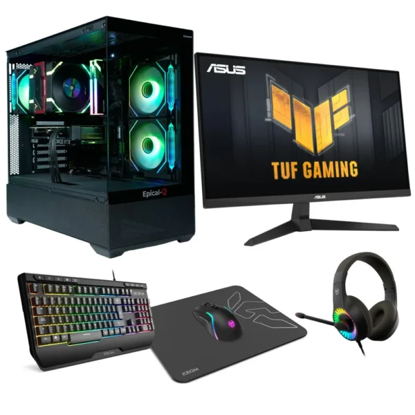 Epical-Q Pack Gaming Gplus107 AMD Ryzen 7 8700F, 32GB, 1TB NVME, RTX 5060Ti 8GB + Windows 11 Pro + Monitor 27" 180Hz + Combo Gaming Epical-Q Pack Gaming Gplus107 AMD Ryzen 7 8700F, 32GB, 1TB NVME, RTX 5060Ti 8GB + Windows 11 Pro + Monitor 27" 180Hz + Combo Gaming