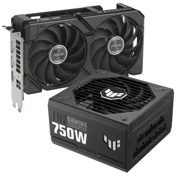 Bundle DUAL-RX9060XT-16G + TUF-GAMING-750G